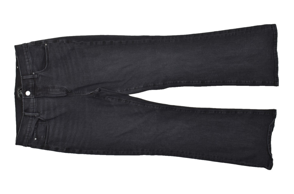 Ann Taylor The Boot Mid Rise Black Flare Jeans Size 8P Petite NEW With Tags